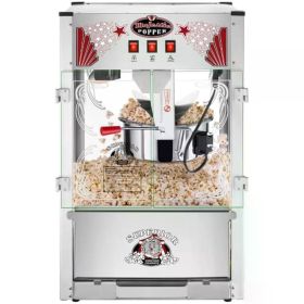 SUPERIOR POPCORN Majestic Popcorn Machine- Commercial Style Popcorn Popper Machine-Makes Approx. 7.5 Gallons Per Batch (16 oz.)